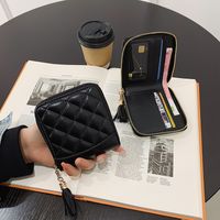 Small Wallet Female Tassel Korean Color Contrast Coin Purse New Short Personalized Wallet main image 1