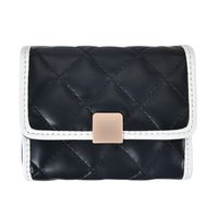 Multi-card Wallet Winter New Ladies Wallet Embroidered Line Diamond Short Card Bag main image 6