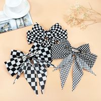 Korean New Plaid Hairpin Fabric Checkerboard Hairpin Wholesale main image 3