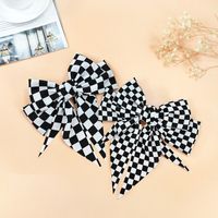 Korean New Plaid Hairpin Fabric Checkerboard Hairpin Wholesale main image 4