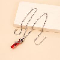 Punk National Crystal Dragon Pendant Necklace Fashion Sweater Chain main image 5