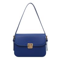 Niche Underarm Bag Women's Autumn And Winter Solid Color Metal Buckle Small Square Bag main image 6