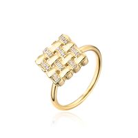 Fashion European And American Ring Copper Geometric Open Ring Female main image 6