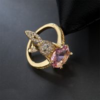 European And American Cute Bunny Shape Ring Opening Copper Rings main image 4