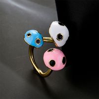 Fashion Jewelry Copper Personalized Mushroom Shape Open Ring main image 2