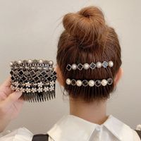 Corée Nouveau Peigne À Cheveux Perle En Épingle À Cheveux Peigne Anti-dérapant main image 1