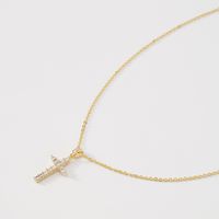 Tide Fashion Cross Pendant Necklace Lady Retro Sweet Clavicle Chain main image 5