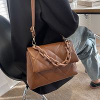 Nueva Bolsa De Mensajero De Hilo Bordado Con Rombos De Un Hombro Con Cadena De Invierno A La Moda main image 4