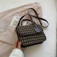 Retro Women's Bag New Korean Checkerboard Small Square Bag Shoulder Messenger Bag Wholesale sku image 4