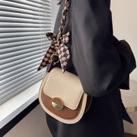 Fashion Small Saddle Bag Texture Bag New Trendy One-shoulder Messenger Bag sku image 1