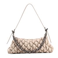 Fashionable Bubble Pleated Bag New One-shoulder Chain Rhombus Hand-held Cloud Bag sku image 5