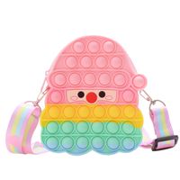 Children's Bag New Christmas Bag Cute Bubble Decompression Toy Messenger Bag sku image 3