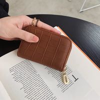 Korean Mini Wallet Female Zipper Short Student Wallet Cute Coin Purse Two-fold Short Wallet sku image 5