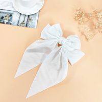 Fashion New Big Bow Ribbon Hairpin Fabric Solid Color Hairpin sku image 4