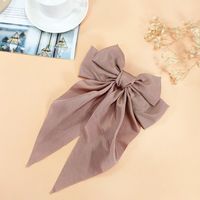 Fashion New Big Bow Ribbon Hairpin Fabric Solid Color Hairpin sku image 5