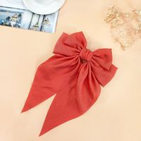 Fashion New Big Bow Ribbon Hairpin Fabric Solid Color Hairpin sku image 6