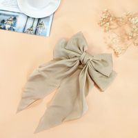 Fashion New Big Bow Ribbon Hairpin Fabric Solid Color Hairpin sku image 8