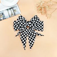 Korean New Plaid Hairpin Fabric Checkerboard Hairpin Wholesale sku image 2