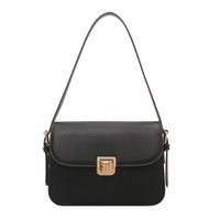 Bolso Pequeño Cuadrado Con Hebilla De Metal De Color Sólido Para Mujer De Otoño E Invierno De Niche sku image 2