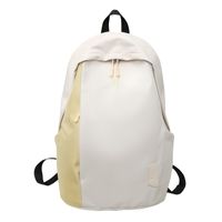 Simple Large-capacity Backpack Hit Color Travel Backpack sku image 2