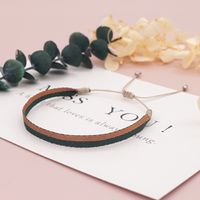 Pulsera Tejida A Mano Estilo Pareja Personalidad Simple Estilo Étnico Cinta Pulsera Pequeña sku image 1