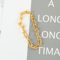 Stars Exaggerated Retro Trendy Hip-hop Thick U-shaped Clavicle Chain Necklace sku image 1