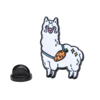 Korean Version Cartoon Funny Alpaca Turtle Lamb Dripping Oil Brooch sku image 4