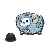 Korean Version Cartoon Funny Alpaca Turtle Lamb Dripping Oil Brooch sku image 3