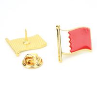 Creative American China Flag Drop Oil Five-star Red Flag Alloy Brooch sku image 11