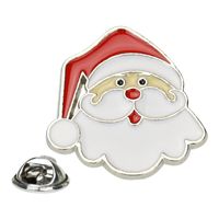 Santa Claus Christmas Snowman Dripping Oil Alloy Brooch sku image 7