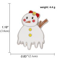 Santa Claus Christmas Snowman Dripping Oil Alloy Brooch sku image 32