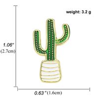 Nouvelle Mode Plante Cocotier Cactus Feuilles Alliage Broche En Gros sku image 1