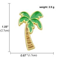 New Fashion Plant Coconut Tree Cactus Leaves Alloy Brooch Wholesale sku image 3