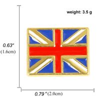 Fashion British Flag Pattern Alloy Dripping Oil Brooch sku image 1