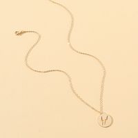 Creative Personality Disc Collarbone Chain Luxury Pendant Necklace main image 5
