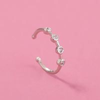 European And American Fashion C-shaped Micro-inlaid Zircon Nose Ring main image 6