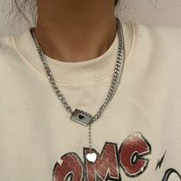 Sweet Titanium Steel Clavicle Punk Neutral Necklace Sweater Chain Tide main image 4