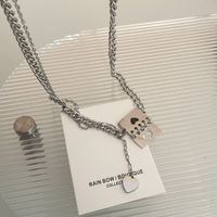 Sweet Titanium Steel Clavicle Punk Neutral Necklace Sweater Chain Tide main image 6