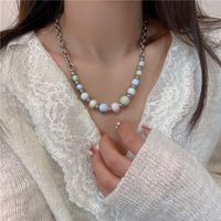 Collier De Perles En Céramique À Texture De Gravier Dégradé Dimensionnel Printanier main image 1