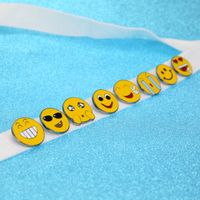 Creative Cartoon Smiley Face Funny Expression Dripping Oil Alloy Brooch main image 6
