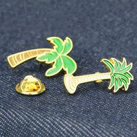New Fashion Plant Coconut Tree Cactus Leaves Alloy Brooch Wholesale main image 4