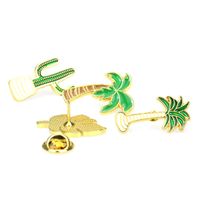 New Fashion Plant Coconut Tree Cactus Leaves Alloy Brooch Wholesale main image 5