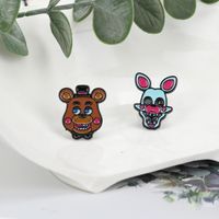 Drip Oil Brown Bear Cartoon Alloy Brooch Corsages Wholesale main image 1