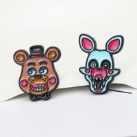 Drip Oil Brown Bear Cartoon Alloy Brooch Corsages Wholesale main image 4