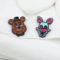 Drip Oil Brown Bear Cartoon Alloy Brooch Corsages Wholesale main image 5