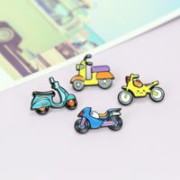 Cartoon Dripping Oil Motorcycle Simple Alloy Brooch Corsage Wholesale main image 5