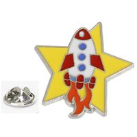 Creative Cute Cartoon Series Astronaut Alloy Brooch Badge main image 6