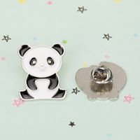 Cute Alloy Brooch Cartoon Dripping Oil Panda Funny Badge Brooch main image 4