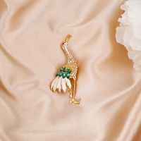 Fashion Diamond-studded Crane Brooch Simple Pin Accessories main image 2