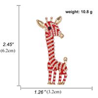 Mode Laufsteg Kragen Nadel Tropfen Öllegierung Perle Giraffe Tier Brosche main image 6